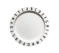 Design Letters Assiettes Plates pour bébés et enfants | Assiette Personnalisée en Tritan | Assiettes Dessert Party | Service de table Assiette a Pates, Salade, Soupe | Décor, Cadeau Lave-Vaissell 20cm