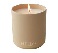 Design Letters Bougie parfumée Design Letters Ø8 cm Hello-beige