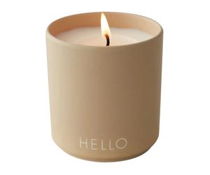 Design Letters Bougie parfumée Design Letters Ø8 cm Hello-beige