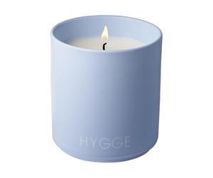 Design Letters Bougie parfumée large Ø8 cm Hygge-blue