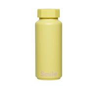 Design Letters Bouteille isotherme Design Letters Smile-jaune