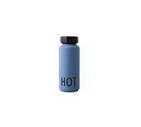 Design Letters Bouteilles isothermes de qualité supérieure de 500 ml - Utilisation comme gobelet isotherme de 500 ml, bouteille isotherme de 500 ml et thermos - Gobelets de camping - Bouteilles isothermes anti-fuite en acier inoxydable - Sans BPA/BPS