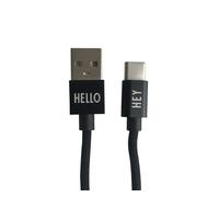 DESIGN LETTERS Câble de recharge HEY - noir - USBC