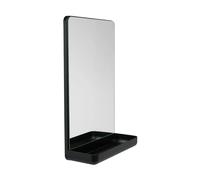 Design Letters Design Letters Miroir mural avec étagère Black