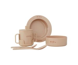 Design Letters Ensemble de vaisselle mini favori Design Letters Beige