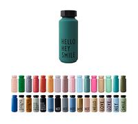 Design Letters Gourde Isotherme Bouteille Isotherme 500 ml | TO GO Bouteille d'eau en Acier Inoxydable | Bouteille thermos Reutilisable Chaud de 12 Heures & du Froid Jusqu’à 24 Heures Potable sans BPA