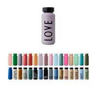 Design Letters Love Acier Inoxydable Isolée Bouteille Tendance, 500 ML Capacité, Lavande