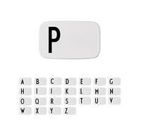 Design Letters Lunch Box Blanc (A-Z) | Cadeau Homme & Cadeau Femme | Parfait comme Boite a Gouter Enfant, Lunch Box Enfant, Adulte | Boite Repas Sans BPA/BPS | Lunch Box Micro ondable 850 Ml