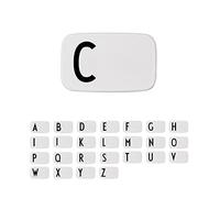 Design Letters Lunch Box Blanc (A-Z) | Cadeau Noel Homme & Cadeau Noel Femme | Parfait comme Boite a Gouter Enfant, Lunch Box Enfant, Adulte | Boite Repas Sans BPA/BPS & Micro ondable 850 Ml