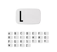 Design Letters Lunch Box Blanc (A-Z) | Cadeau Noel Homme & Cadeau Noel Femme | Parfait comme Boite a Gouter Enfant, Lunch Box Enfant, Adulte | Boite Repas Sans BPA/BPS & Micro ondable 850 Ml