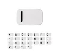 Design Letters Lunch Box Blanc (A-Z) | Cadeau Noel Homme & Cadeau Noel Femme | Parfait comme Boite a Gouter Enfant, Lunch Box Enfant, Adulte | Boite Repas Sans BPA/BPS & Micro ondable 850 Ml