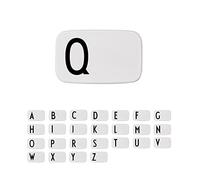 Design Letters Lunch Box Blanc (A-Z) | Cadeau Noel Homme & Cadeau Noel Femme | Parfait comme Boite a Gouter Enfant, Lunch Box Enfant, Adulte | Boite Repas Sans BPA/BPS & Micro ondable 850 Ml
