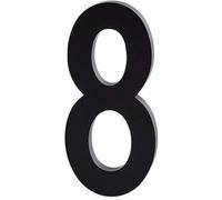 Design Letters Numéros de porte de 0 à 9 | Numéros de maison flottants en aluminium | Parfait pour la décoration murale de la maison, du bureau | Panneaux de maison modernes montés avec vis/robinet
