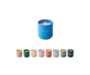 Design Letters Petites bougies parfumées en verre - Bougie parfumée en 100 % cire de soja et durée de combustion jusqu'à 15 heures - Collection de Noël et cadeau de détente pour femme