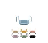 Design Letters poignée pour tasse en verre | Tasse pour enfants et bébés en Tritan | Anses de tasse à café pour enfant sans BPA, BPS et EA | va au lave-vaisselle Cappuccino avec Poignée de tasse à thé