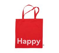 Design Letters Sac Tote bag Design Letters Happy-rouge