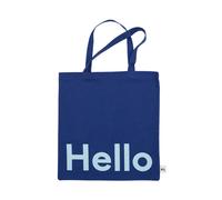 Design Letters Sac Tote bag Design Letters Hello-bleu foncé