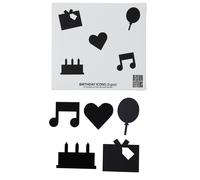 Design Letters Symboles Design Letters Happy Birthday Noir