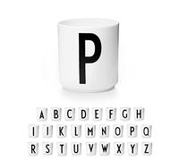 Design Letters Tasse a Cafe (A-Z) | Cadeau Fete Des Peres, Cadeau Papa | Porcelaine Mug avec Initiale | Tasse Cappuccino | Tasse à thé | Tasse à Lettres, 250 Ml