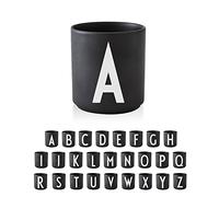 Design Letters Tasse a Cafe (A-Z) | Cadeau Noel Homme, Cadeau Noel Femme | Idéal pour Decoration Noels, Decoration Table | Porcelaine Mug avec Initiale | Tasse Cappuccino | Tasses à thé, 250 Ml