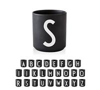 Design Letters Tasse a Cafe (A-Z) | Cadeau Noel Homme, Cadeau Noel Femme | Idéal pour Decoration Noels, Decoration Table | Porcelaine Mug avec Initiale | Tasse Cappuccino | Tasses à thé, 250 Ml