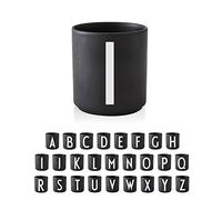 Design Letters Tasse a Cafe (A-Z) | Cadeau Noel Homme, Cadeau Noel Femme | Idéal pour Decoration Noels, Decoration Table | Porcelaine Mug avec Initiale | Tasse Cappuccino | Tasses à thé, 250 Ml
