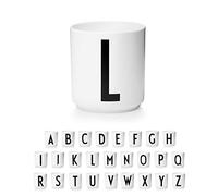 Design Letters Tasse a Cafe (A-Z) | Cadeau Noel Homme, Cadeau Noel Femme | Idéal pour Decoration Noels, Decoration Table | Porcelaine Mug avec Initiale | Tasse Cappuccino | Tasses à thé, 250 Ml