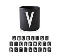Design Letters Tasse a Cafe (A-Z) | Cadeau Noel Homme, Cadeau Noel Femme | Idéal pour Decoration Noels, Decoration Table | Porcelaine Mug avec Initiale | Tasse Cappuccino | Tasses à thé, 250 Ml