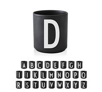 Design Letters Tasse a Cafe (A-Z) | Cadeau Noel Homme, Cadeau Noel Femme | Idéal pour Decoration Noels, Decoration Table | Porcelaine Mug avec Initiale | Tasse Cappuccino | Tasses à thé, 250 Ml