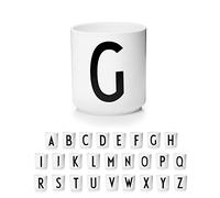 Design Letters Tasse a Cafe (A-Z) | Cadeau Noel Homme, Cadeau Noel Femme | Idéal pour Decoration Noels, Decoration Table | Porcelaine Mug avec Initiale | Tasse Cappuccino | Tasses à thé, 250 Ml