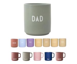 Design Letters Tasse a Cafe DAD | Cadeau De Noel Pour Papa | Porcelaine Tasse Papa | Cadeau Noel | Mug avec Lettres Gravées | Cadeaus Personnalisé | Cadeaus Anniversaire Papas | Tasse a The | 250 Ml
