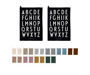 Design Letters Torchons de Cuisine en Coton 100% | Torchon Vaisselle 60x40 cm Lot De 2| Serviette de Table Très Absorbant | Torchon Cuisine Certifié Oeko-Tex Lavable Machine | Multi Usage essuie Main