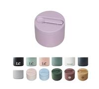 Design Letters Travel Lunch Box Isotherme | Thermos Isotherme Sans BPA/BPS | Boite Isotherme Repas Chaud | Thermos pour aliments chauds en acier inoxydable | Comprend une cuillère et une fourchette