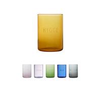 Design Letters Verres colorés 350 ml | Verre à boire Transparent | Gobelet En Verre Parfait la Maison Les Restaurant Les Fêtes | Passent au lave-vaisselle Verre à cocktail verres à eau Verre décoratif