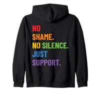 Design LGBTQ Ally Pride - No Shame No Silence Just Support Sweat à Capuche