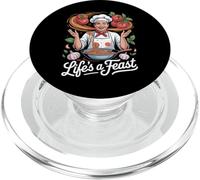 Design Life's a Feast Chef PopSockets PopGrip pour MagSafe