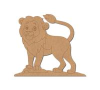 Design lion pré-marqué 4 Medite MDF / 15,2 cm / 5