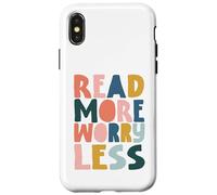 Design LIS Plus INQUIÈTE Moins, Art pour Amoureux des Livres Coque pour iPhone X/XS
