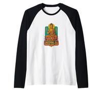 Design Lotus Bouddha avec Relaxation, Rien n'est en contrôle Manche Raglan
