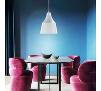 Design Luminaire Suspendu la Vie Ess Chambre Plafonnier Tissu Câble Spot Gris