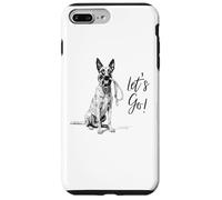 Design Malinois Belge Let's Go! - Chien Belge Mal Coque pour iPhone 7 Plus/8 Plus