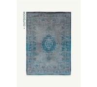 Tapis Louis De Poortere Medallion Design Gris Turquoise 170 X 240cm Gris Turquoise