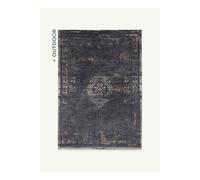 Design médaillon - Tapis médaillon Fading World - Noir minéral - 80 x 150 CM