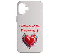 Design métaphysique de fréquence d'amour Coque pour iPhone 16 Plus