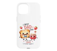 Design Mignon « Best Dad Ever Jam to My Toast » Coque pour iPhone 15