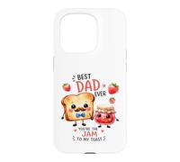 Design Mignon « Best Dad Ever Jam to My Toast » Coque pour iPhone 15 Pro