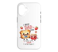 Design Mignon « Best Dad Ever Jam to My Toast » Coque pour iPhone 16