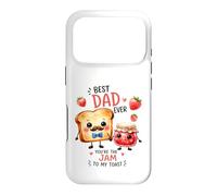 Design Mignon « Best Dad Ever Jam to My Toast » Coque pour iPhone 17 Pro