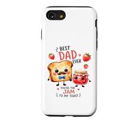 Design Mignon « Best Dad Ever Jam to My Toast » Coque pour iPhone SE (2020) / 7/8