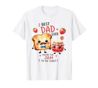 Design Mignon « Best Dad Ever Jam to My Toast » T-Shirt